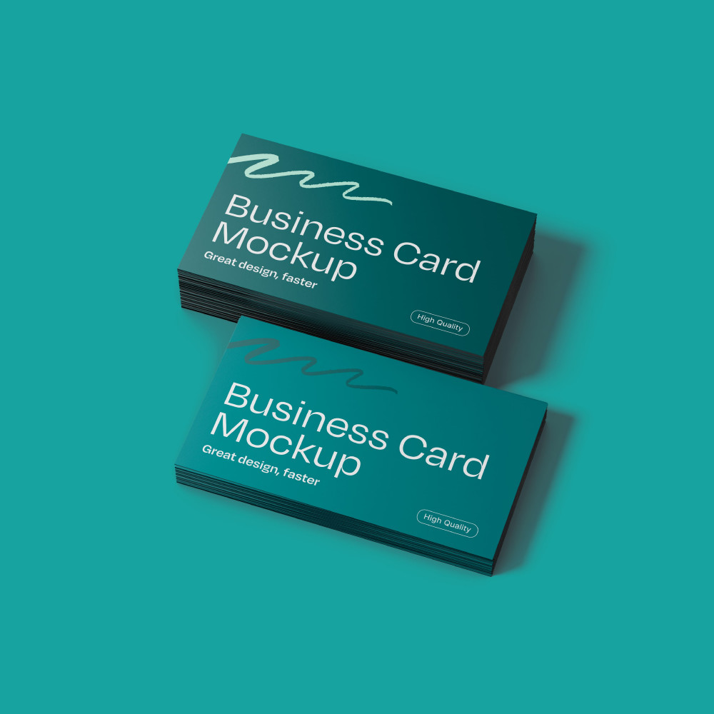 Custom Business Card Mockup